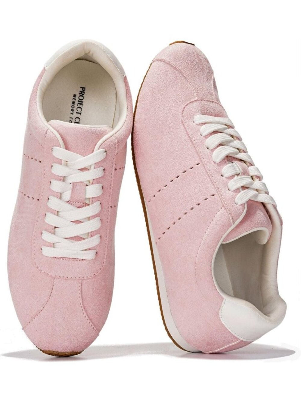 Non-Slip Lace-Up Casual Work Sneakers for Women | Comfortable Memory Foam